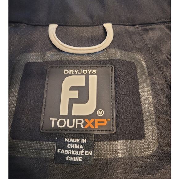 FootJoy DryJoys Tour XP Golf Pullover M Black 1/2 Zip Waterproof – Flaw - Picture 7 of 13